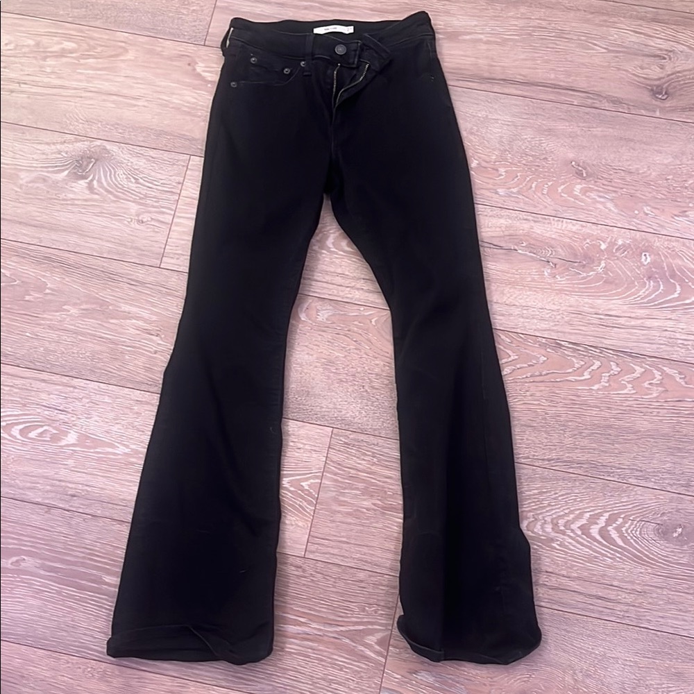 Black Flared Jeans